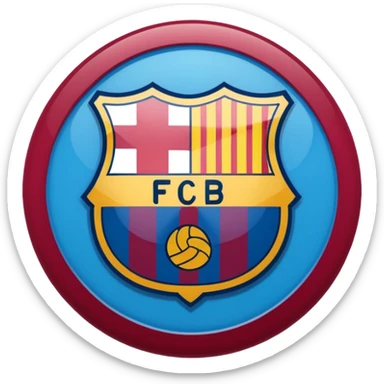 Make a logo of fc Barcelona football team sticker