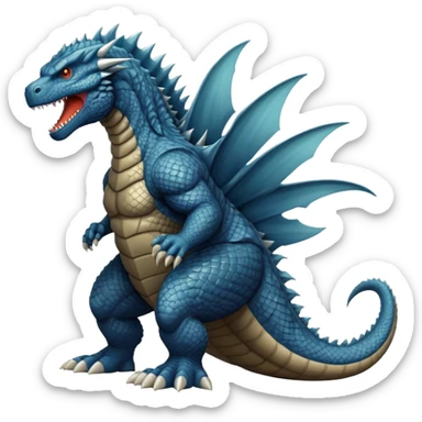 Godzilla with gyat sticker