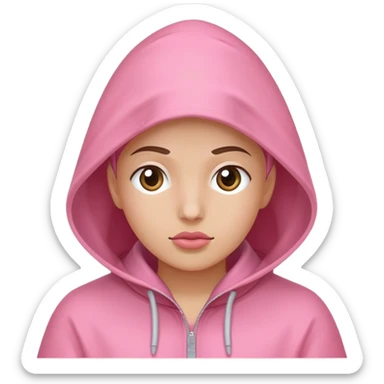 Un voleur avec une cagoule rose sticker