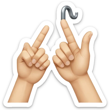 Hold up your hands. With your left hand, make a ‘6’ by curling your index finger like a hook while sticking your thumb out. With your right hand, make a ‘7’ by pointing your index finger straight and your thumb sideways like an L-shape. Put both hands next to each other — that’s the 67 meme sticker