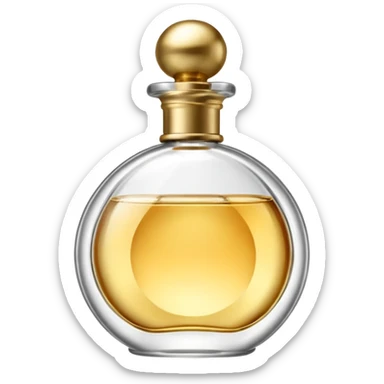 Her perfume bottle sticker