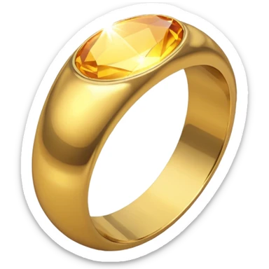 A GOLD RING BROKEN sticker