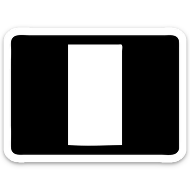 simple rectangular Italian flag with green, white, and red vertical stripes, no text, clean design, minimalistic sticker