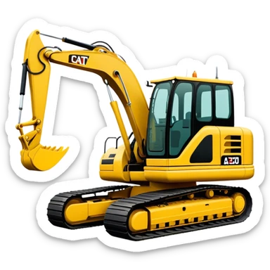 Excavator - Caterpillar 330 (Model Year: 2022) (Iconic colour: Yellow) sticker