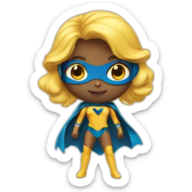 superhero girl sticker