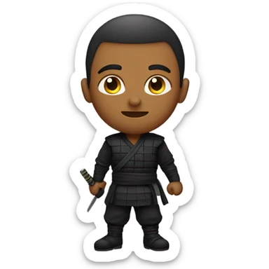 Ninja low taper fade sticker