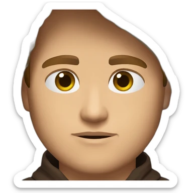 anakin skywalker sith eyes, hood (waist up, front facing) sticker