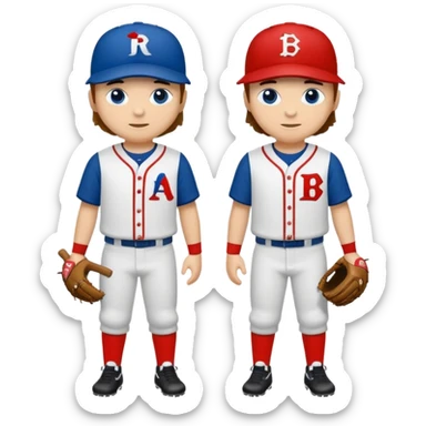 quiero dos equipos enemigos de baseball  sticker