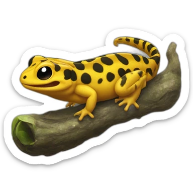 Salamandra haciendo burla sticker