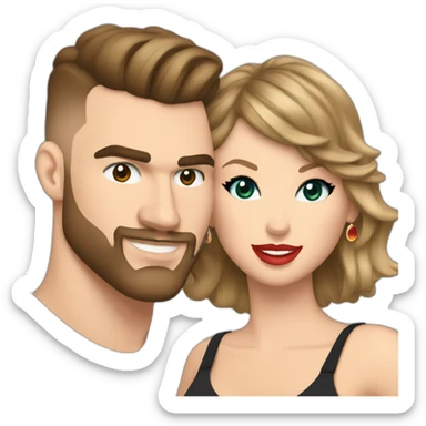 Taylor swift and travis kelce sticker