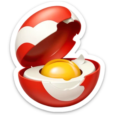 Kinder surprise red and white the real one cholo ate  sticker