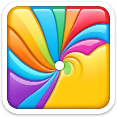 Colores juntos como se la tablet estuviera trabada sticker