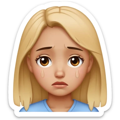 Broken hearted girl  sticker