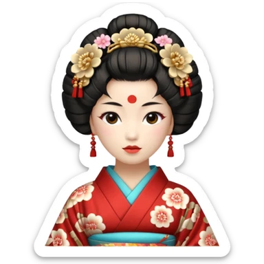 japan geisha sticker
