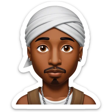 tupac the rapper sticker
