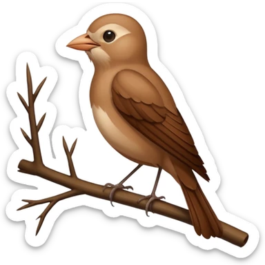 Nightingale bird sticker