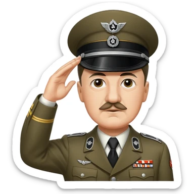 Adolf Hitler saluting  sticker