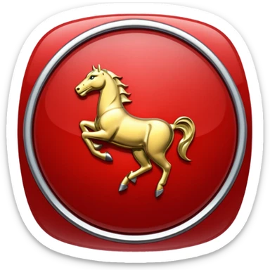 Ferrari logo real sticker