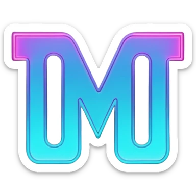 futuristic minimalistic emoji icon, letters "N" formed by three glowing digital lines representing Storm, Atom and NoizeGames, neon purple (#8B5CF6) and cyan (#00E0FF) on dark background, modern tech style, 1:1 aspect ratio sticker