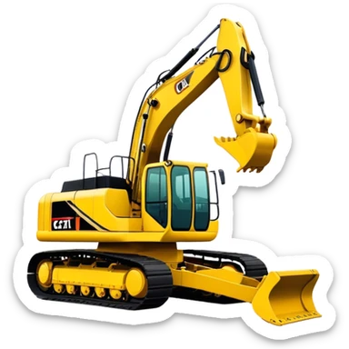 Excavator - Caterpillar 330 (Model Year: 2022) (Iconic colour: Yellow) sticker