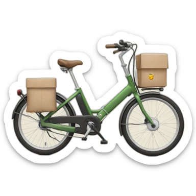 A long John cargo bike sticker