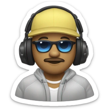 Dj morocho sin vigote sticker