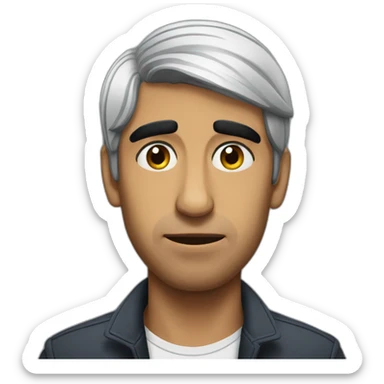 Sad rishi sunak with a tear rolling down his gave sticker