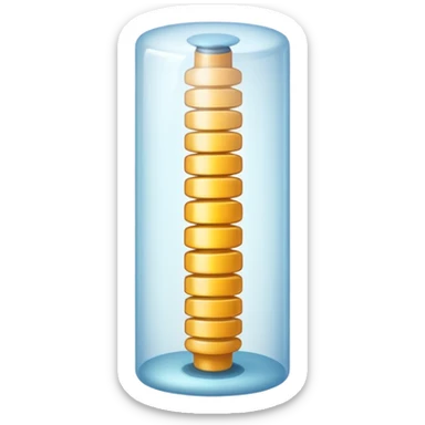 simplified spinal cord with few details sticker