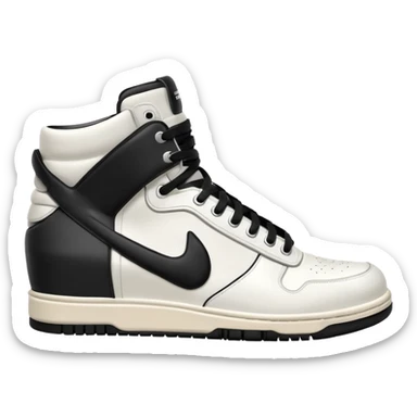 rick owens milk dunk all white, no black sticker