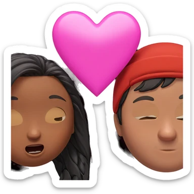 heartwarming moment between friends sticker