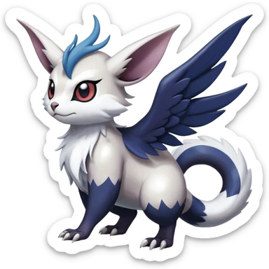 Shiny Furret-Absol-Noivern-Hybrid (Full body) sticker