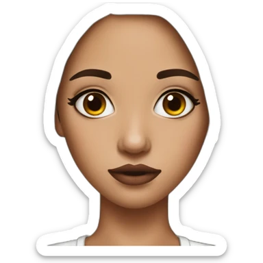 Girl runny makeup sticker