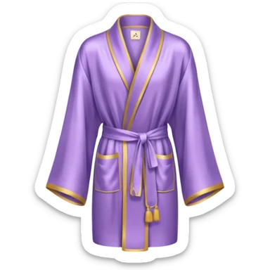 Light purple silk robe sticker