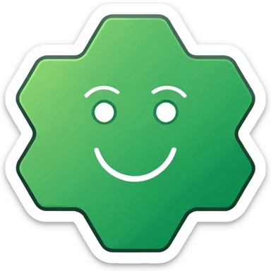 Generate a simple vector art on pictographic logo for our app icon, which should be kind of like Instagram's. It should be purely in a plain colour, one single green where the hex colour is #009869.  sticker