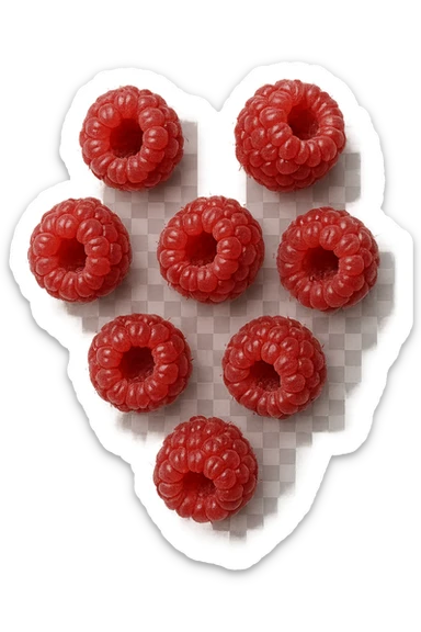 lamponi visti dall'alto sticker