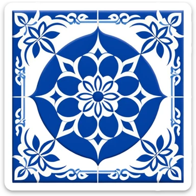 the word 'arabic' stylized as a decorative tile pattern sticker