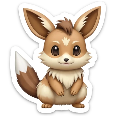 Eevee-Furret-Linoone-Hybrid (Full body) sticker