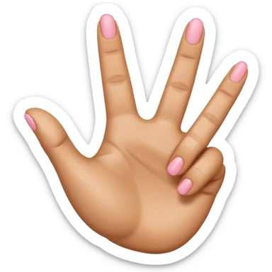 A 3D emoji in iOS emoji aesthetic style of a hand making the “shaka” gesture, with thumb and pinky extended outward and other fingers folded in, cheerful expression, clean white background, glossy Apple-style design
 sticker