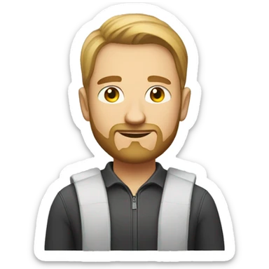 A stereotypical backend developer named marcin from poland sticker