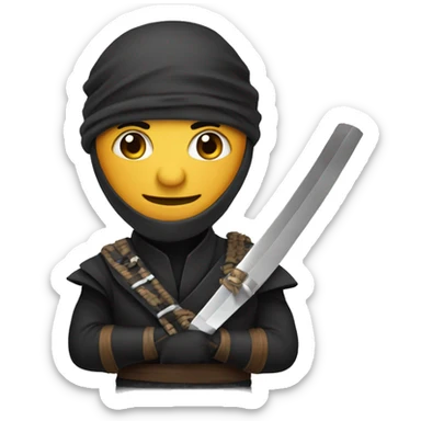 Mini Ninja Entrepreneur en un oficina sticker