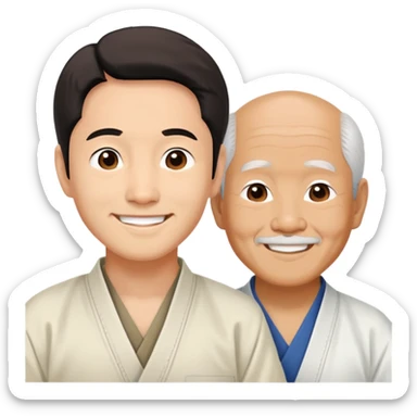 Daniel larusso and Mister Miyagi  sticker