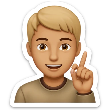 seeing someone cute and biting their index finger  sticker