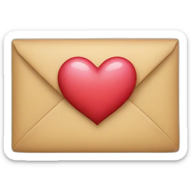 letter shaped like a W with a heart coming out sticker