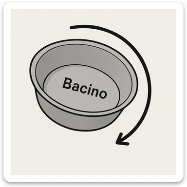 Bacino ruotato in senso orario sticker