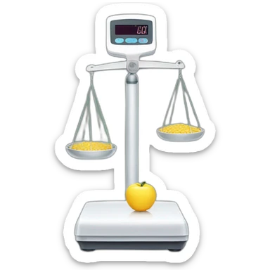 digital human weighing scales sticker