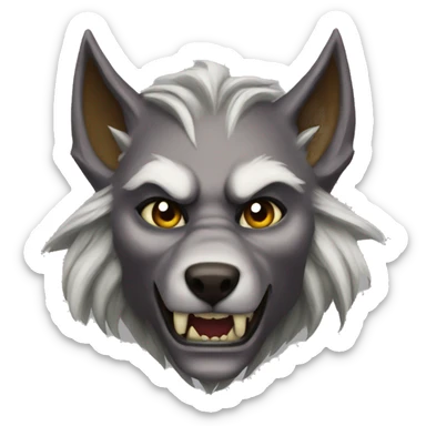 Female warewolf world of warcraft sticker