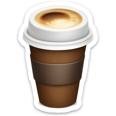 A cup of coffee-to-go sticker