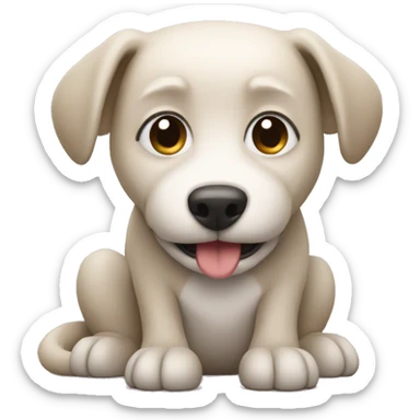 Dog with alligator tail sticker