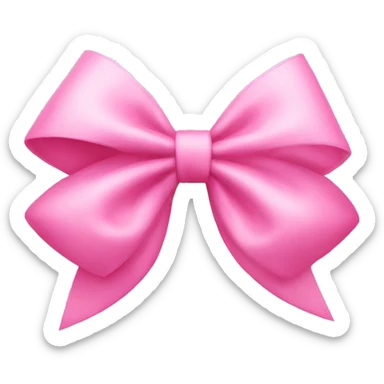 coquette bow pink sticker