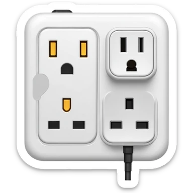 Plug & Socket in one pic  sticker